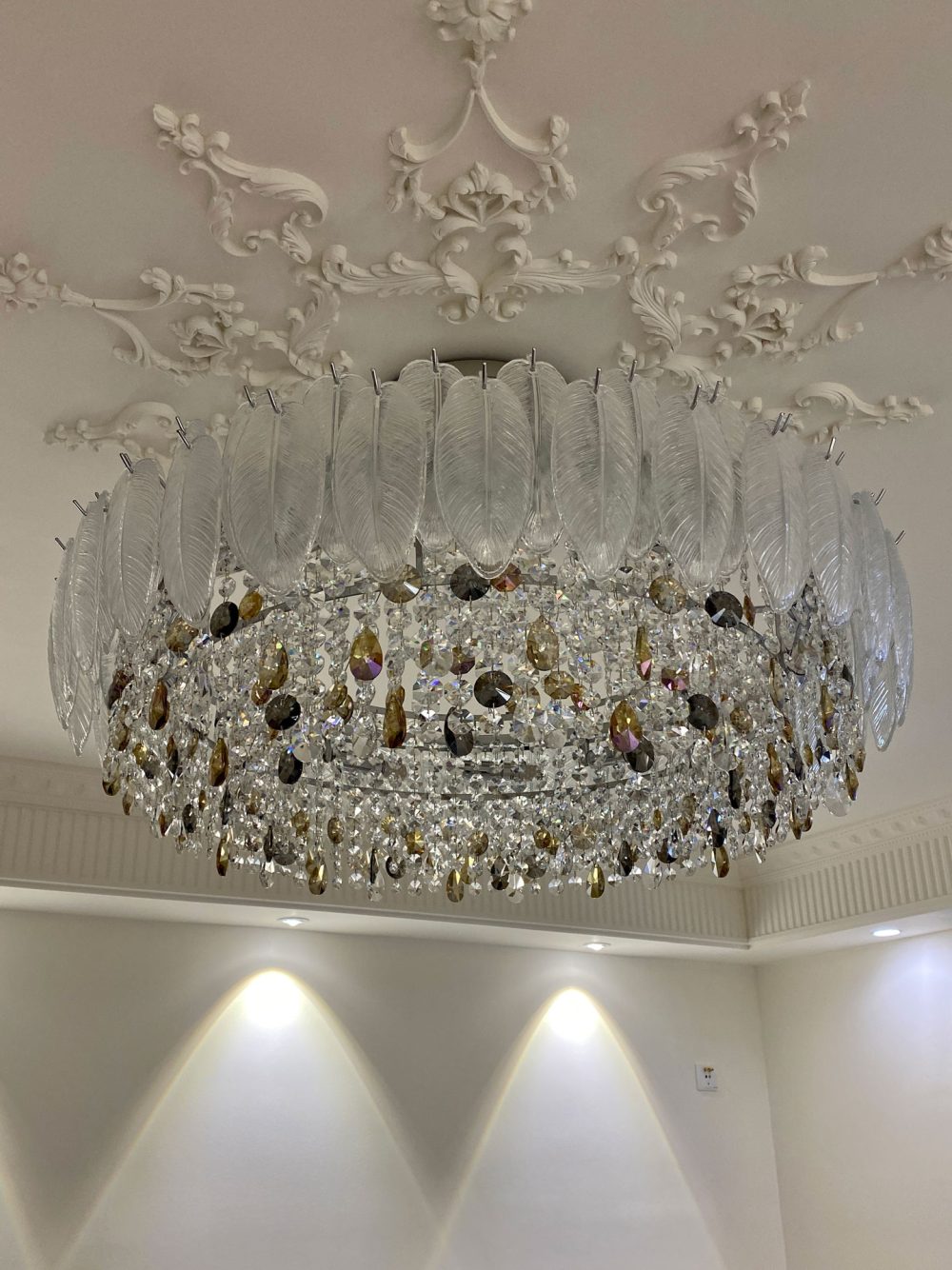 Leaf glass crystal chandelier - Image 6