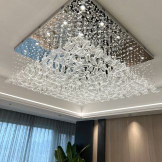 Petunia Art Living Room Crystal Chandelier