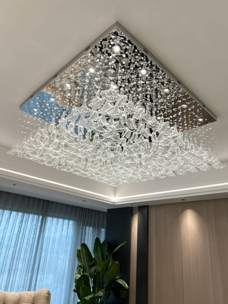 Petunia Art Living Room Crystal Chandelier