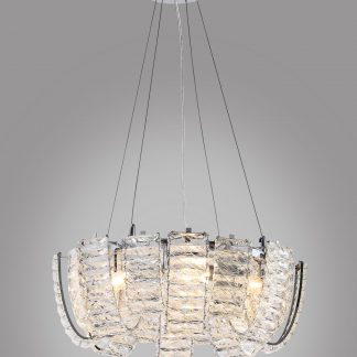 U-shaped cross crystal chandelier