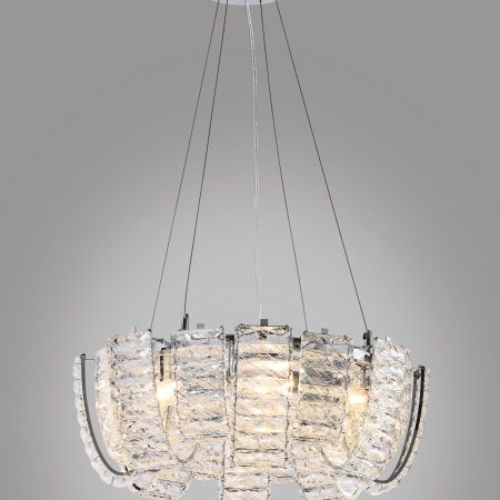 U-shaped cross crystal chandelier