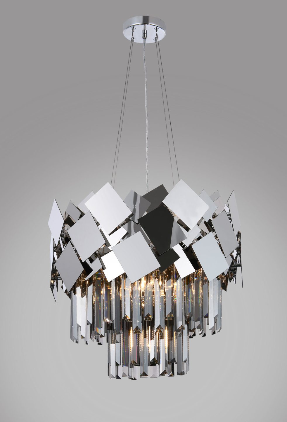 Geometric art chandelier