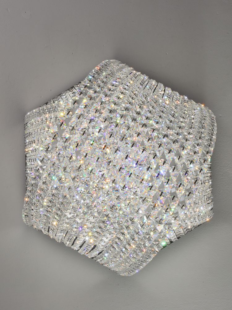 Hexagonal crystal ceiling lamp - Image 3