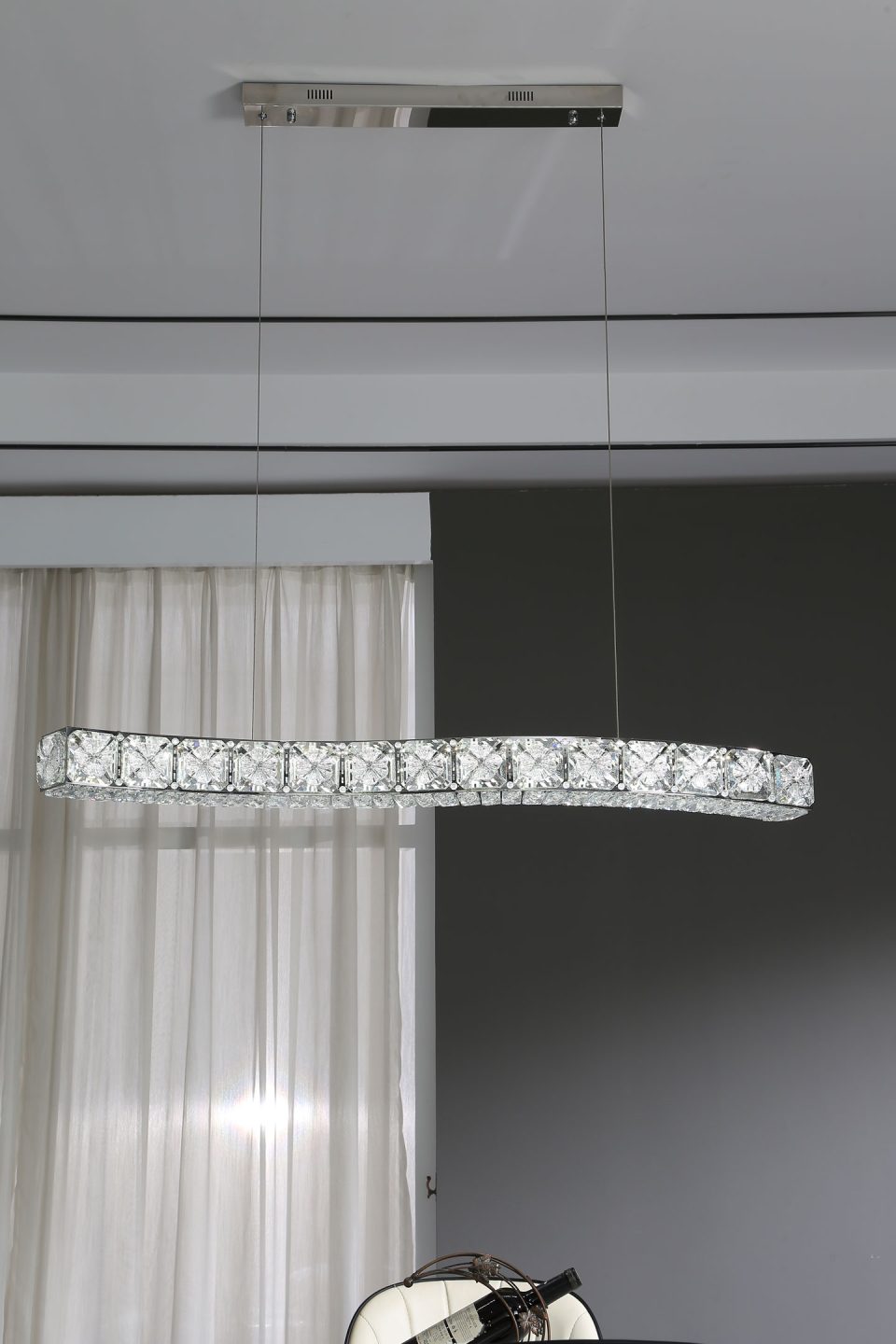 S-shaped crystal chandelier - Image 3