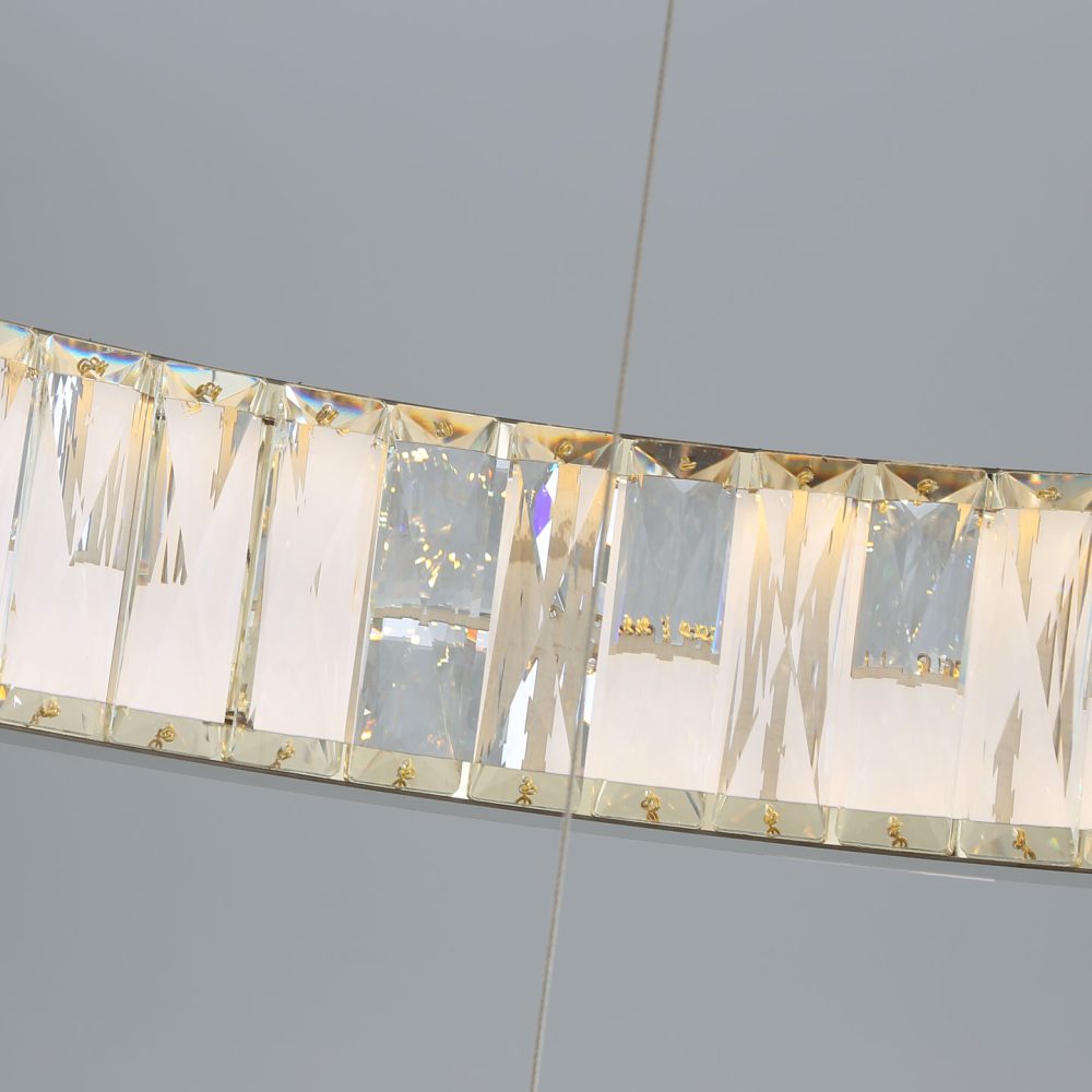 Two ring crystal chandelier - Image 3