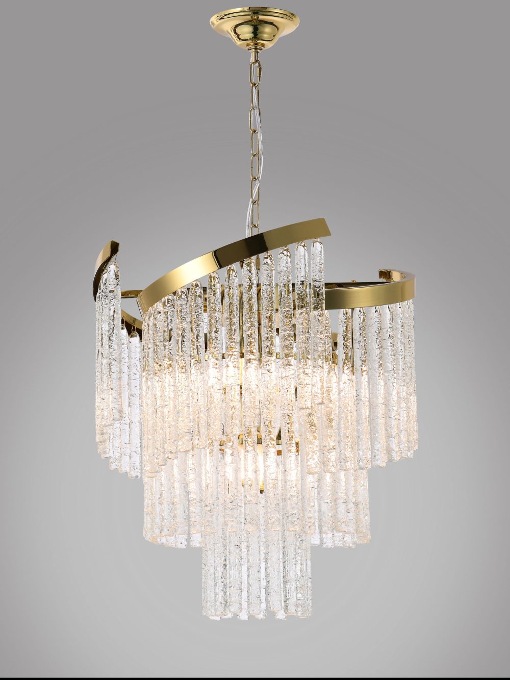 Threaded glass art glass pendant lamp - Image 2