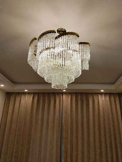 Threaded glass art glass pendant lamp - Image 6