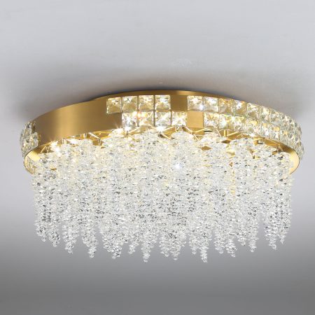 crystal string ceiling lamp