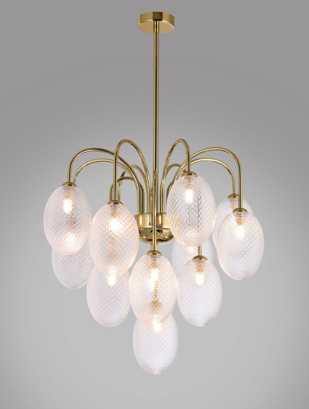 Modern Minimalist Gold Glass Globe Pendant Light for Dining Room & Kitchen