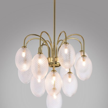 Modern Minimalist Gold Glass Globe Pendant Light for Dining Room & Kitchen