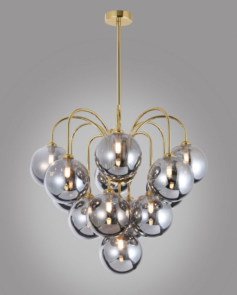 Modern minimalist golden glass ball pendant light