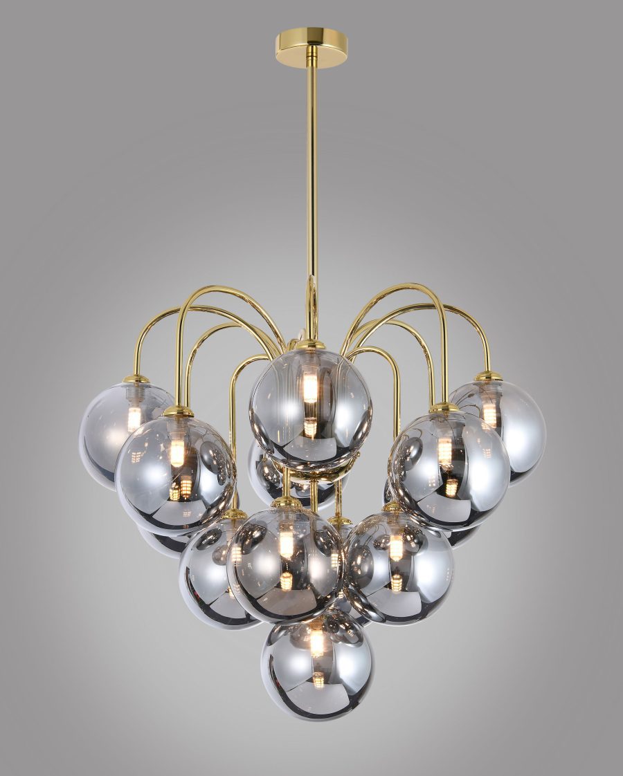 Modern minimalist golden glass ball pendant light
