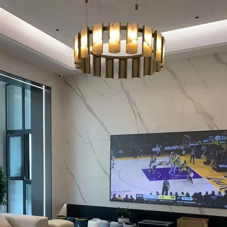 Modern Alabaster Pendant Chandelier