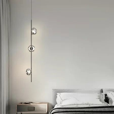 Modern Minimalist Bedside Pendant Light – Small Hanging Light for Bedroom