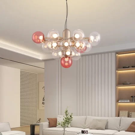 Modern Glass Pendant Light – Minimalist Hanging Lamp for Dining & Living Rooms