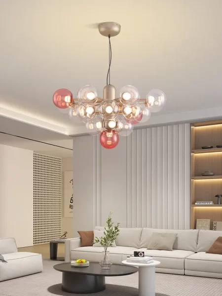 Modern Glass Pendant Light – Minimalist Hanging Lamp for Dining & Living Rooms