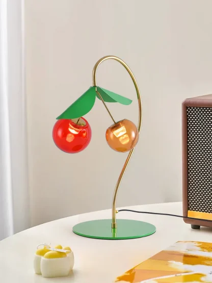 Handmade Cherry Glass Pendant Light – Kids Room LED Chandelier - Image 12