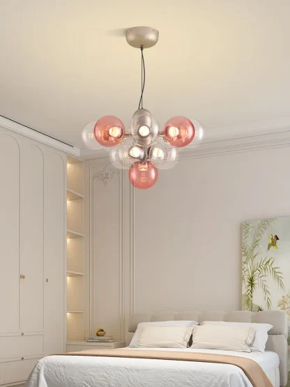 Colorful Bubble Glass Chandelier – Modern Cluster Lighting for Living Room - Image 3