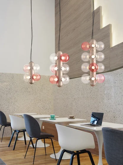 Colorful Bubble Glass Chandelier – Modern Cluster Lighting for Living Room - Image 7