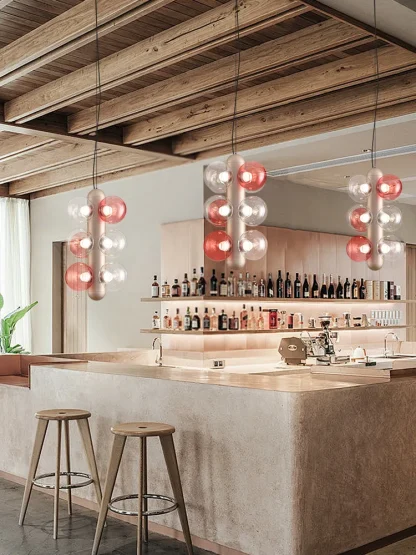 Colorful Bubble Glass Chandelier – Modern Cluster Lighting for Living Room - Image 9