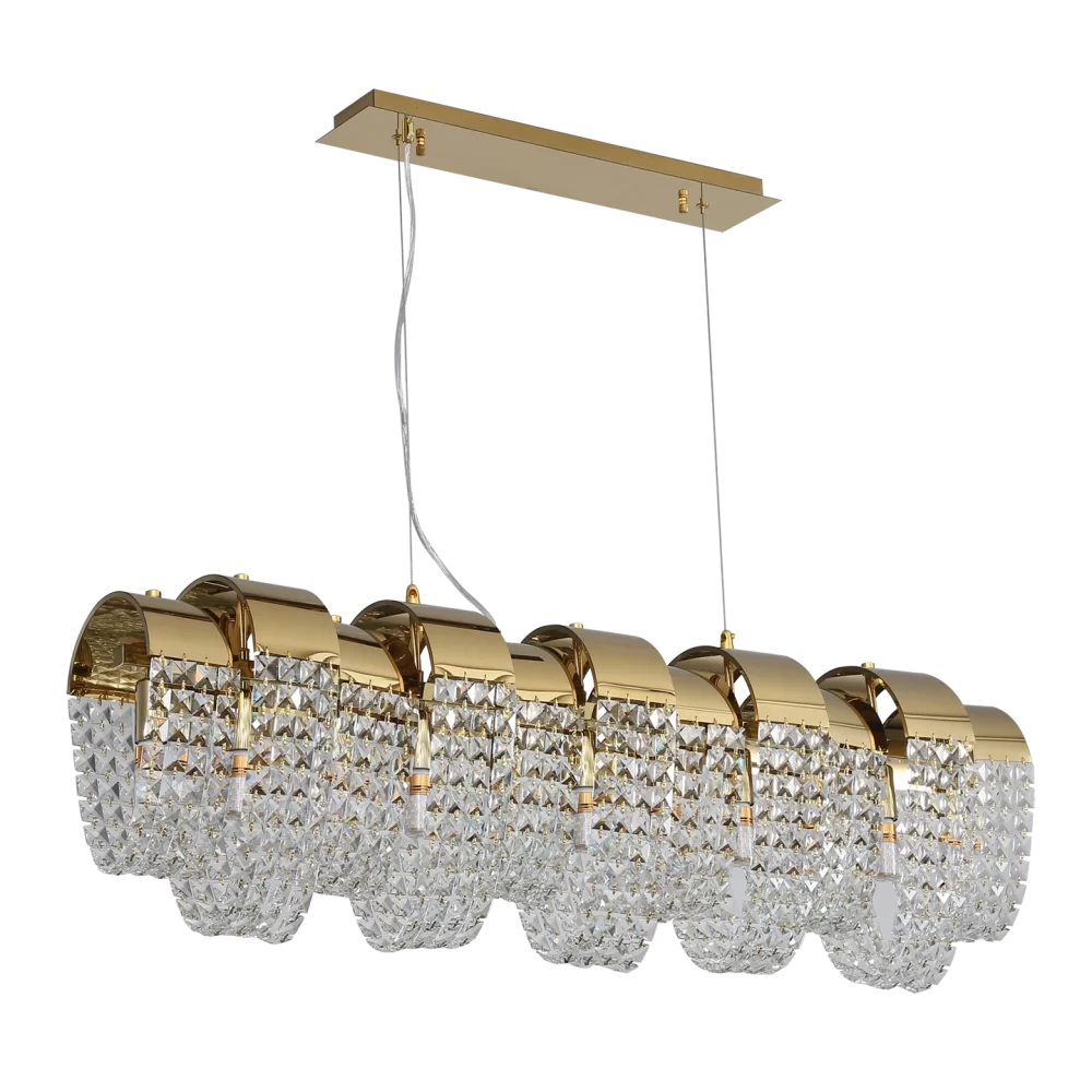 Gold Crystal Chandelier for Dining Room