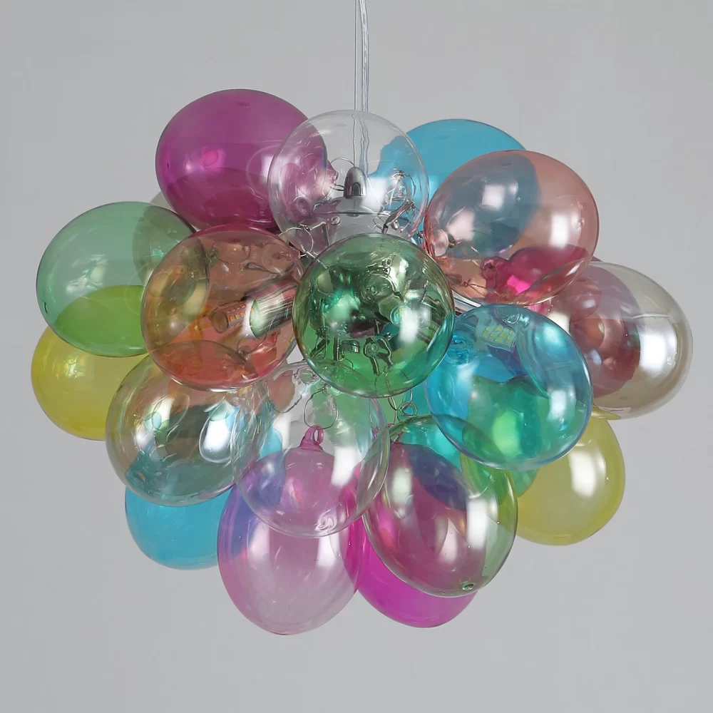 Colorful Bubble Glass Chandelier - Image 5